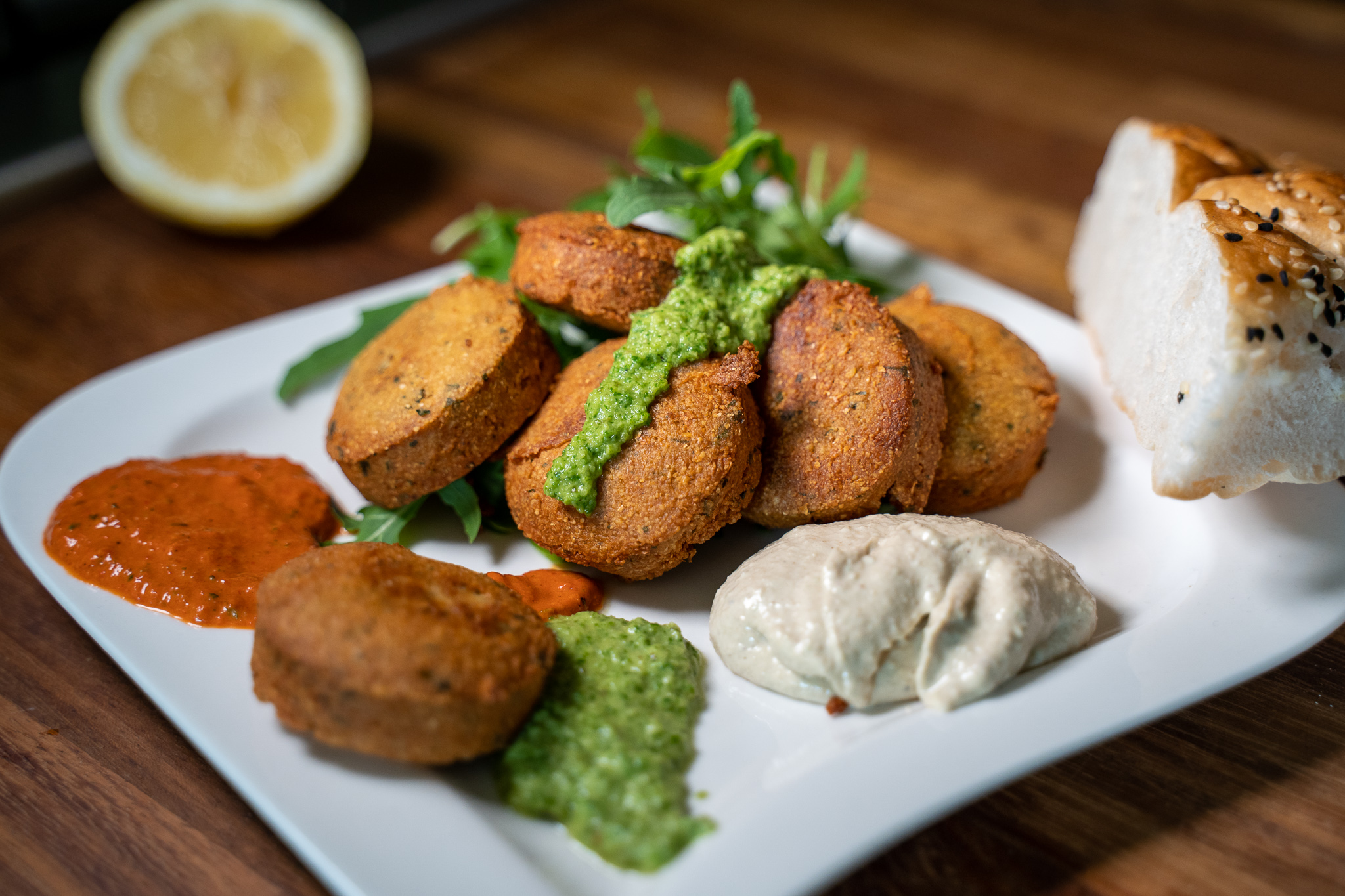Vegane Falafelsoßen