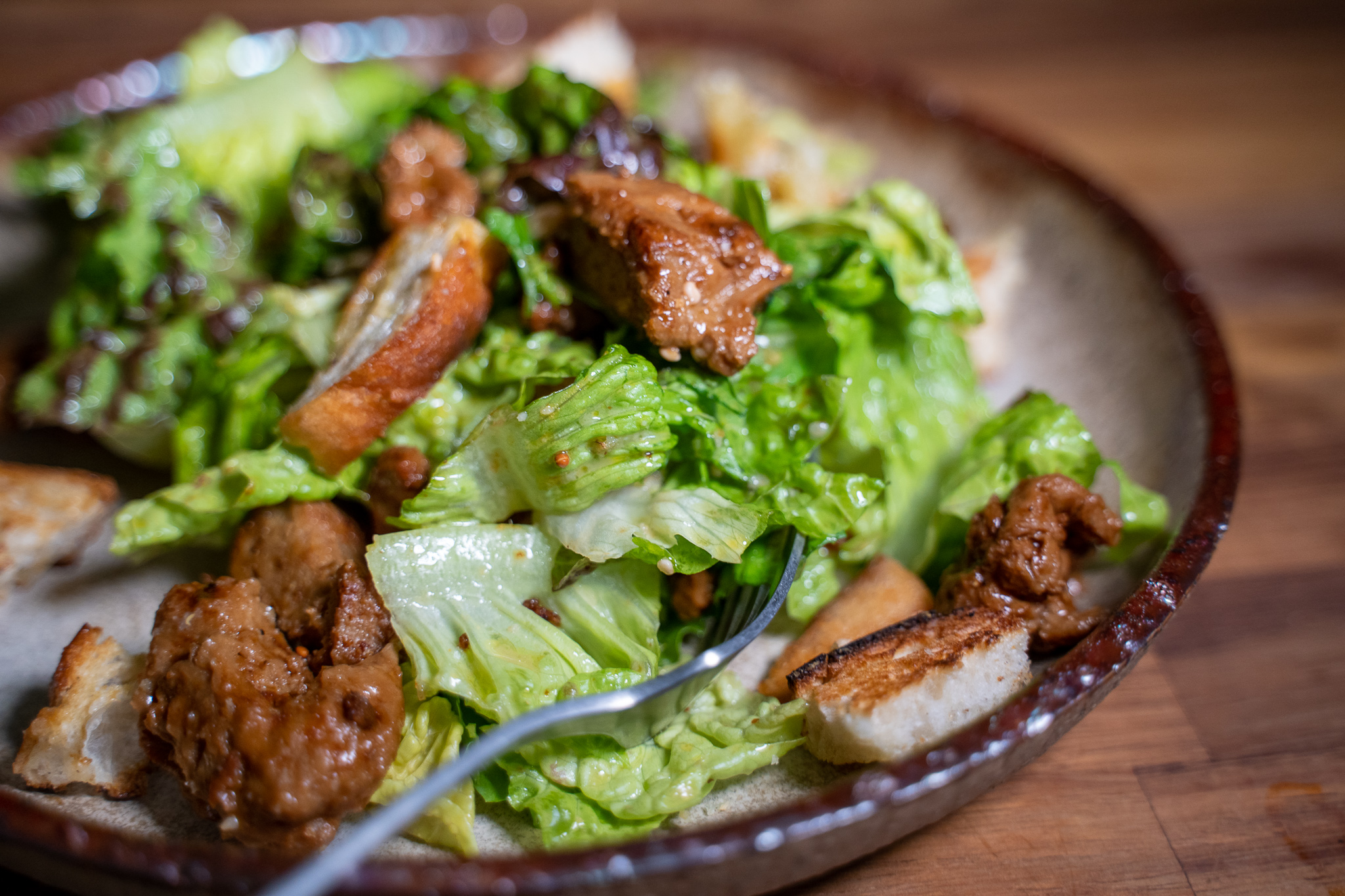 Veganer Ceasar Salad